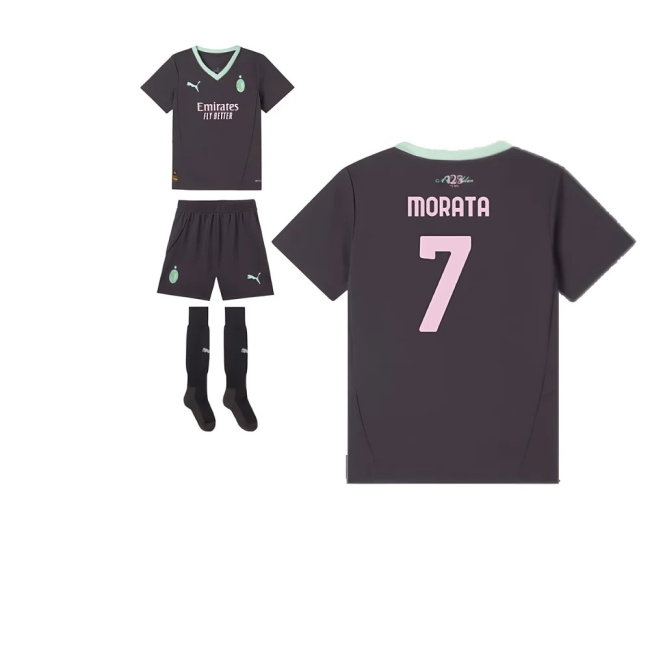 2024-2025 AC Milan Third Mini Kit (Morata 7) — Shop Online