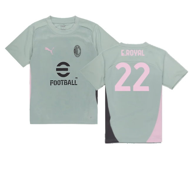 2024-2025 AC Milan Training Shirt (Green Fog) - Kids (E.Royal 22) — Buy Online