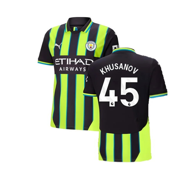 2024-2025 Man City Away Shirt (Khusanov 45) — Buy Online