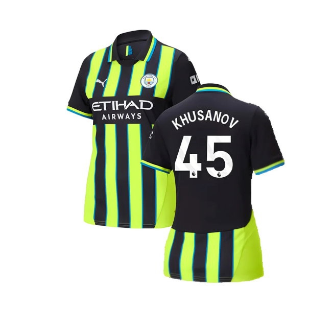 2024-2025 Man City Away Shirt (Womens) (Khusanov 45) — Buy Online