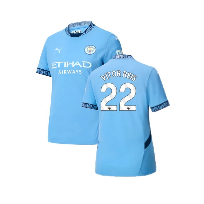 2024-2025 Man City Home Shirt (Womens) (Vitor Reis 22) — Shop Online