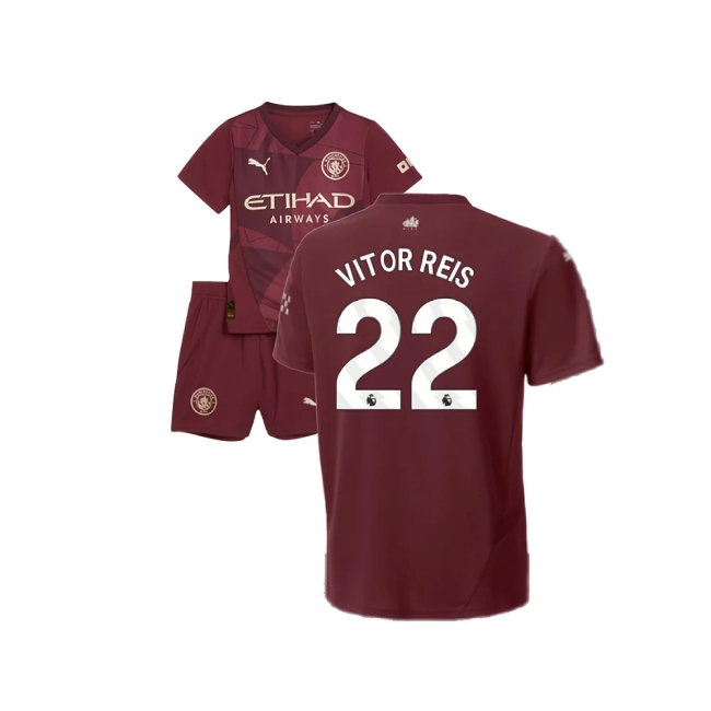 2024-2025 Man City Third Mini Kit (Vitor Reis 22) — Buy Now