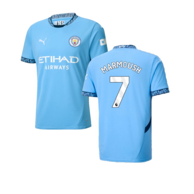 2024-2025 Man City Home Shirt (Marmoush 7) — Shop Online