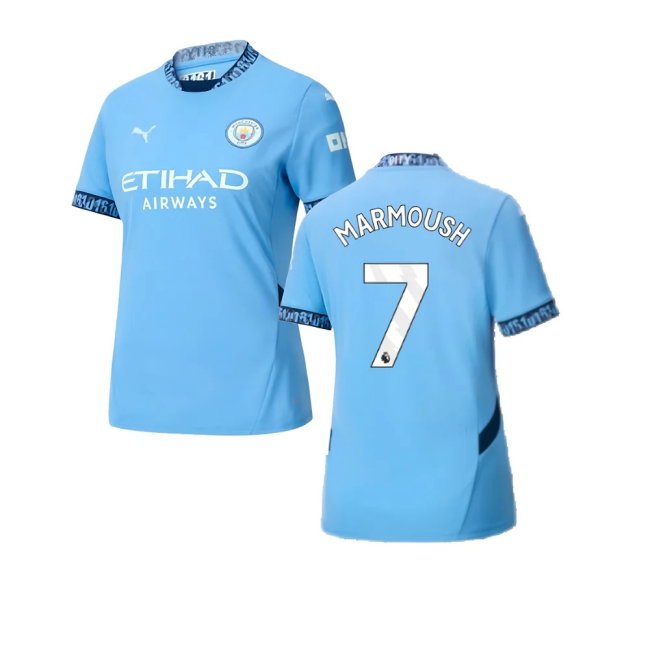 2024-2025 Man City Home Shirt (Womens) (Marmoush 7) — Shop Now