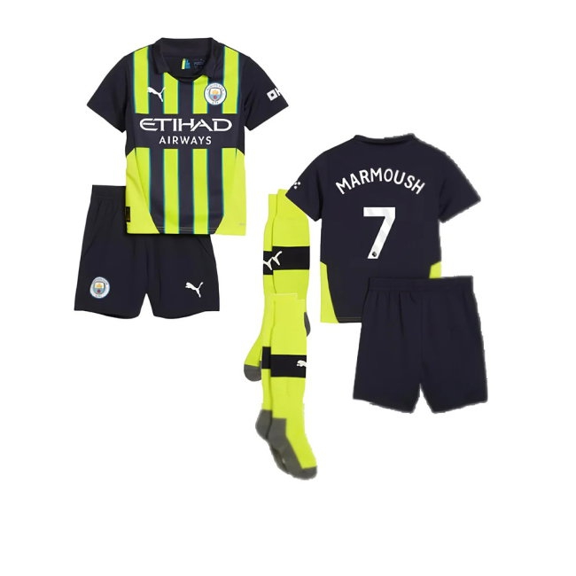 2024-2025 Man City Away Mini Kit (Marmoush 7) — Buy Now