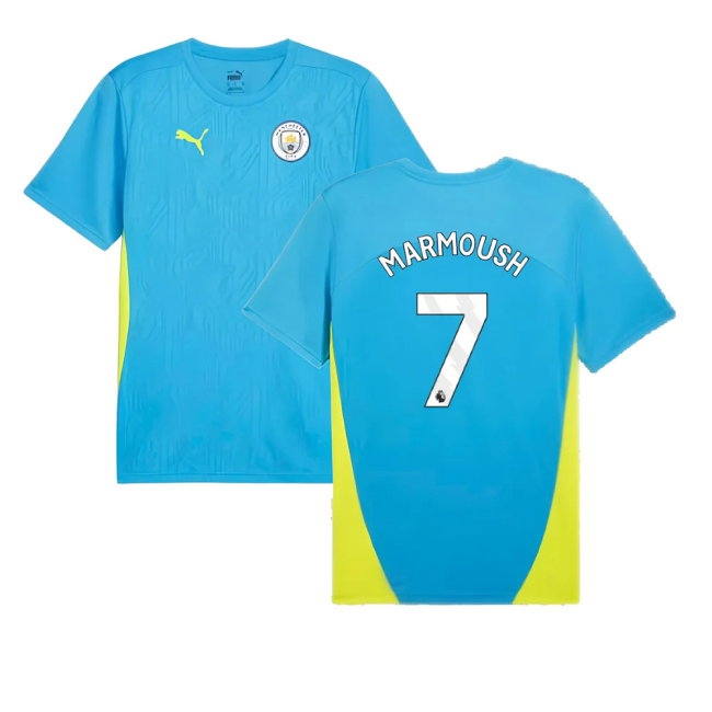 2024-2025 Man City Training Shirt (Magic Blue) (Marmoush 7) — Buy Online