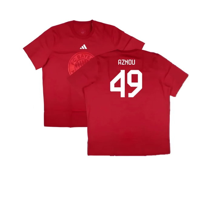 2024-2025 Bayern Munich DNA Graphic Tee (Red) (Aznou 49) — Shop Now