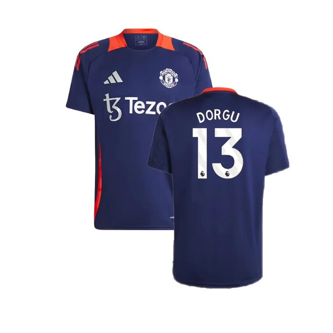 2024-2025 Man Utd Training Jersey (Night Indigo) (Dorgu 13) — Buy Now