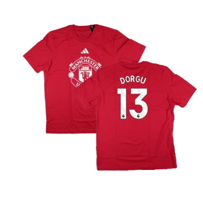 2024-2025 Man Utd DNA Graphic Tee (Red) (Dorgu 13) — Shop Now