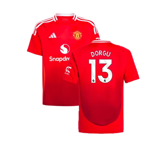 2024-2025 Man Utd Home Shirt (Kids) (Dorgu 13) — Buy Now