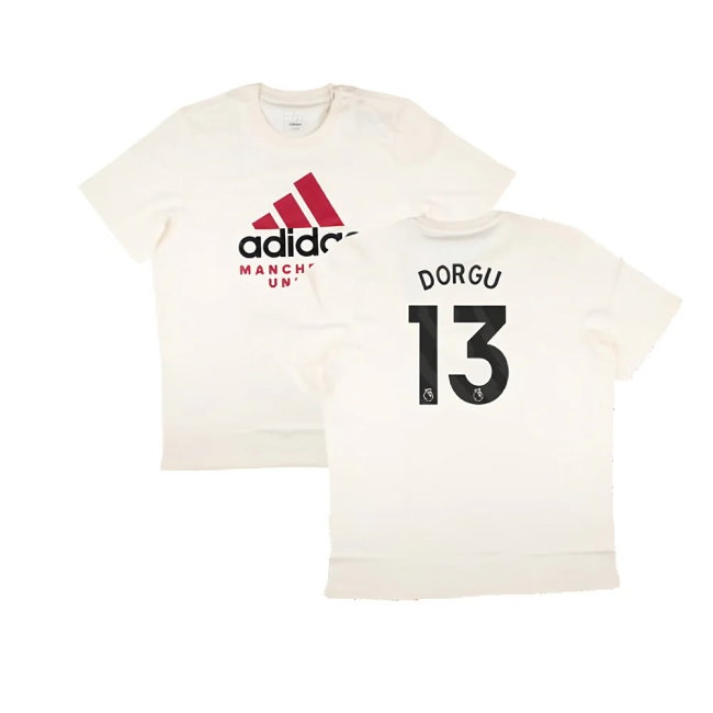 2024-2025 Man Utd SZN Graphic Tee (Cream White) (Dorgu 13) — Shop Online