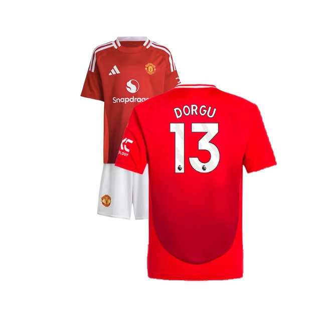 2024-2025 Man Utd Home Mini Kit (Dorgu 13) — Shop Online