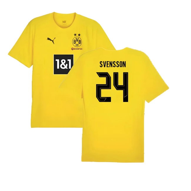 2024-2025 Borussia Dortmund Training Shirt (Yellow) (Svensson 24) — Shop Now
