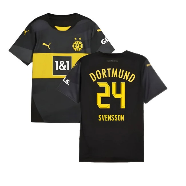 2024-2025 Borussia Dortmund Away Shirt (Kids) (Svensson 24) — Buy Online