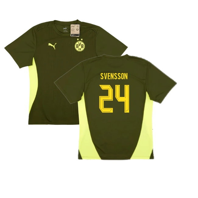 2024-2025 Borussia Dortmund Training Shirt (Myrtle) (Svensson 24) — Shop Now