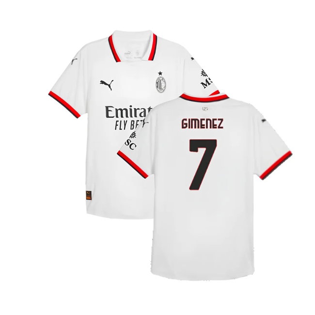 2024-2025 AC Milan Away Player Version Shirt (Gimenez 7) — Shop Online