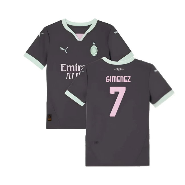 2024-2025 AC Milan Third Shirt (Kids) (Gimenez 7) — Buy Online