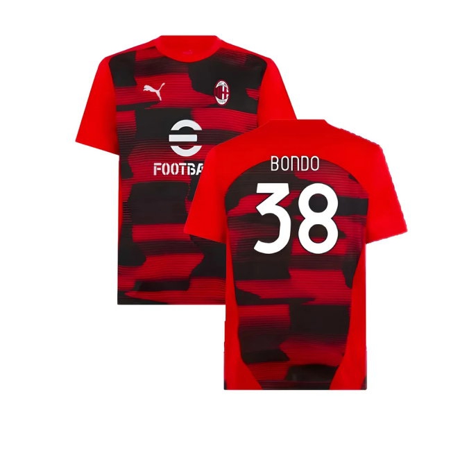 2024-2025 AC Milan Prematch SS Shirt (Red) (Bondo 38) — Shop Online