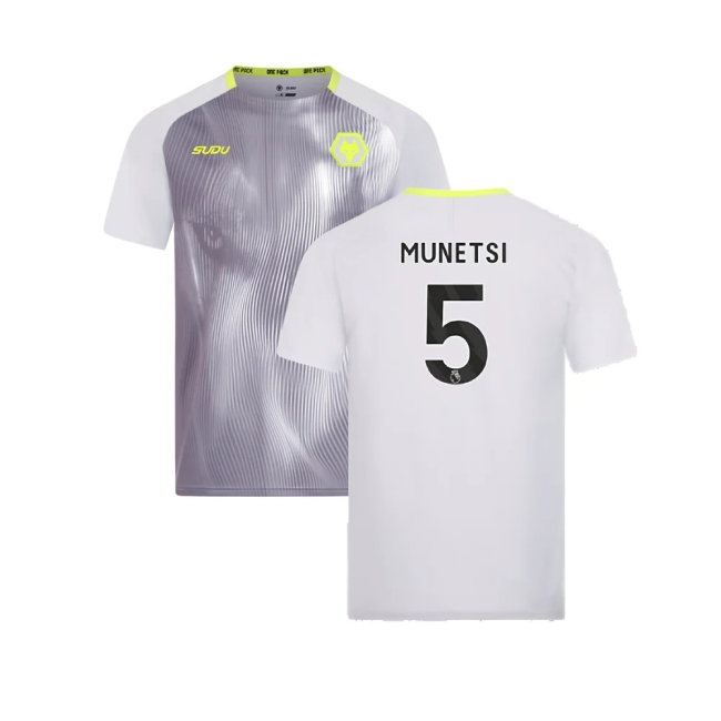 2024-2025 Wolves Players Training Shirt (Grey) (Munetsi 5) — Buy Now