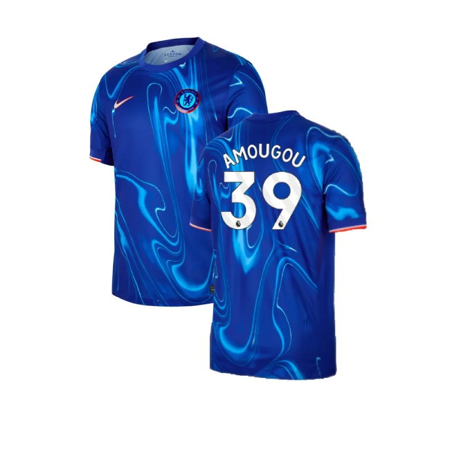 2024-2025 Chelsea Home Shirt (Amougou 39) — Shop Online