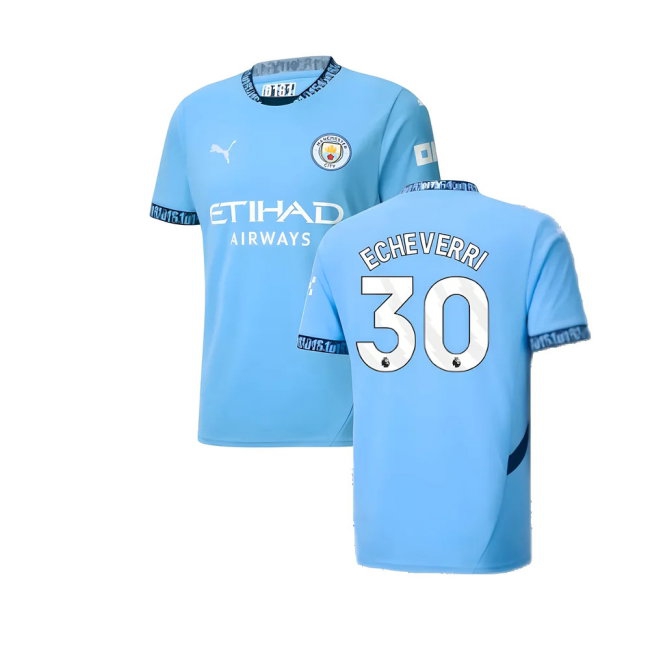2024-2025 Man City Home Shirt (Echeverri 30) — Buy Online