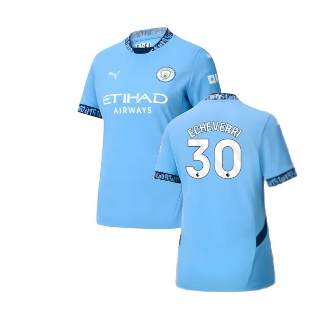2024-2025 Man City Home Shirt (Womens) (Echeverri 30) — Buy Online