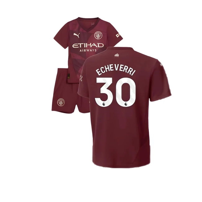 2024-2025 Man City Third Mini Kit (Echeverri 30) — Buy Online