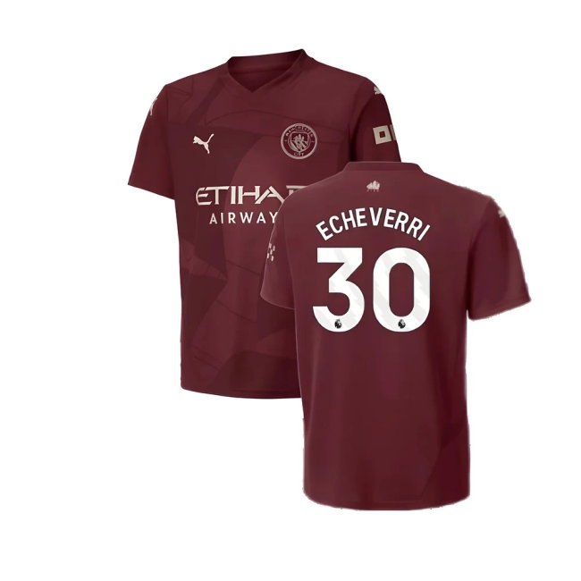 2024-2025 Man City Third Shirt (Kids) (Echeverri 30) — Shop Online