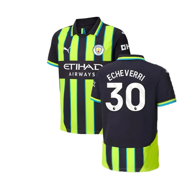 2024-2025 Man City Away Shirt (Kids) (Echeverri 30) — Buy Online