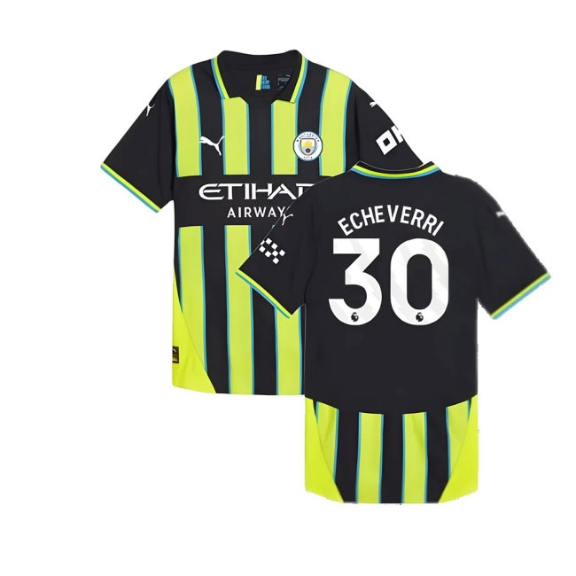 2024-2025 Man City Away Player Version Shirt (Echeverri 30) — Shop Now