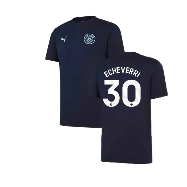 2024-2025 Man City Training Shirt (Inky Blue) - Kids (Echeverri 30) — Shop Now
