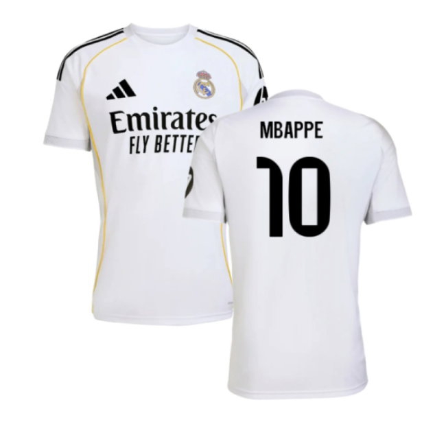 2025-2026 Real Madrid Home Shirt (Mbappe 10) — Shop Now
