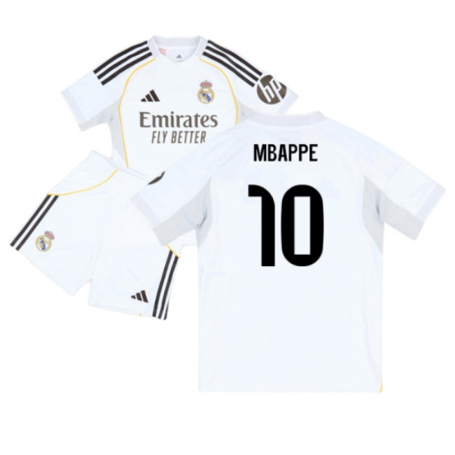 2025-2026 Real Madrid Home Youth Kit (Mbappe 10) — Buy Online