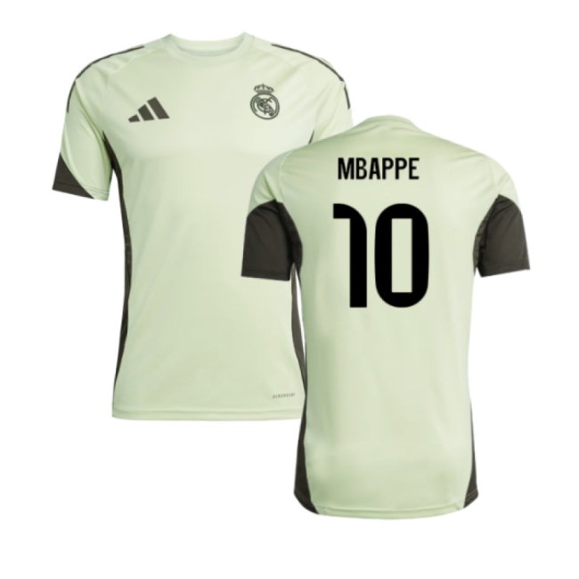 2025-2026 Real Madrid Training Jersey (Almost Lime) (Mbappe 10) — Buy Now