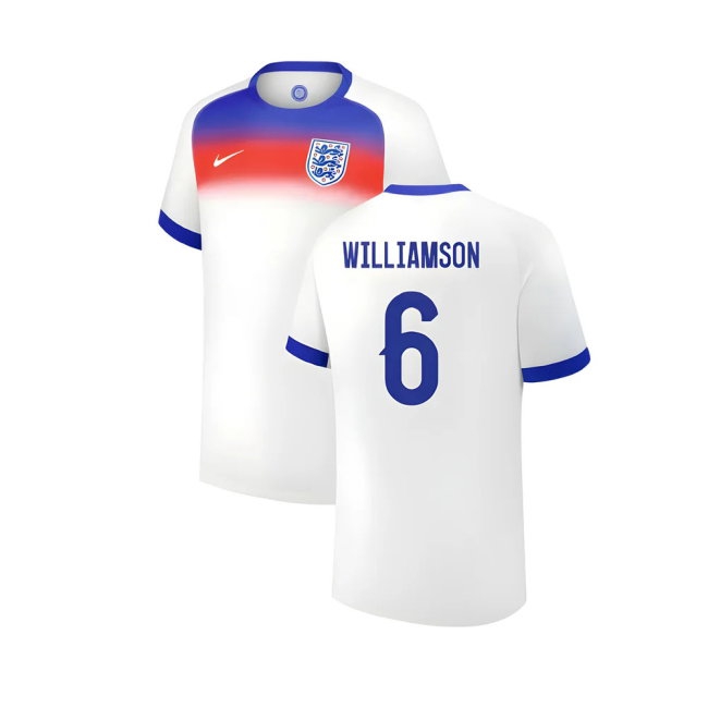 2025 England Womens Team Home Shirt (Unisex) (WILLIAMSON 6) — Shop Now
