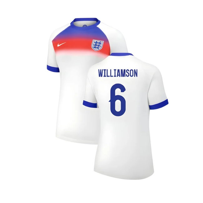 2025 England Womens Team Home Shirt (Ladies) (WILLIAMSON 6) — Shop Online