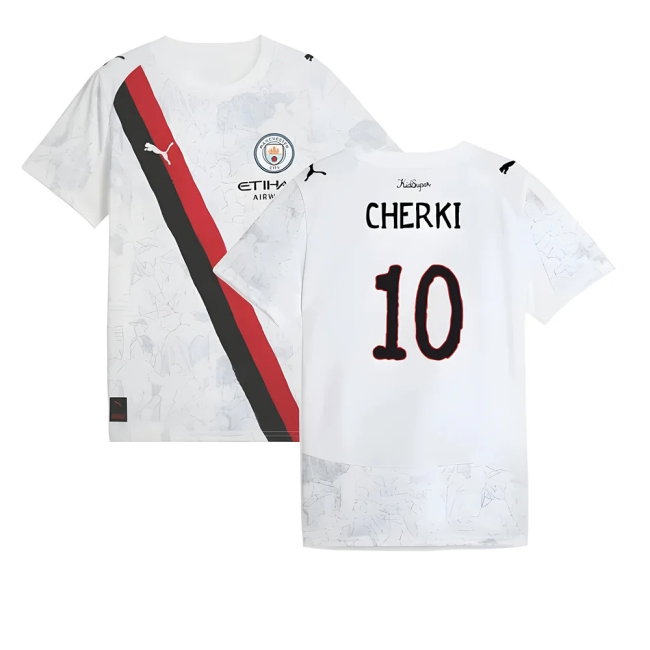 2025-2026 KIDSUPER x Manchester City CWC Away Shirt (White) - Kids (Cherki 10) — Shop Online