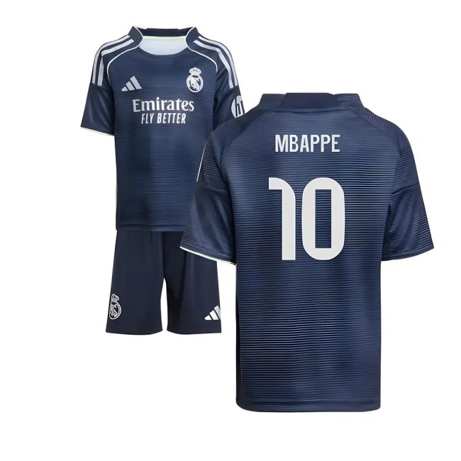 2025-2026 Real Madrid Away Mini Kit (Mbappe 10) — Buy Online