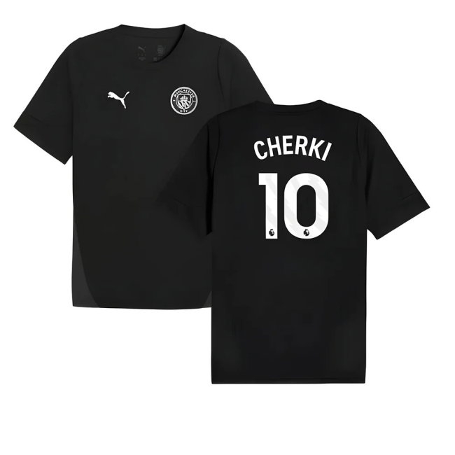2025-2026 Man City Training Jersey (Black) (Cherki 10) — Buy Online