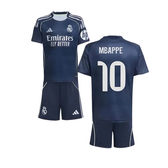 2025-2026 Real Madrid Away Youth Kit (Mbappe 10) — Shop Now