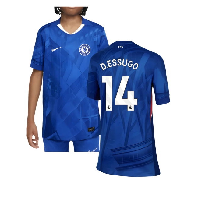 2025-2026 Chelsea Home Shirt (Kids) (D.Essugo 14) — Buy Now