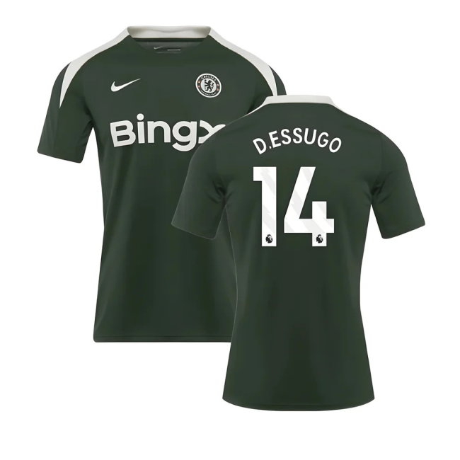 2025-2026 Chelsea Dri-Fit Strike Training Shirt (Green) (D.Essugo 14) — Buy Now