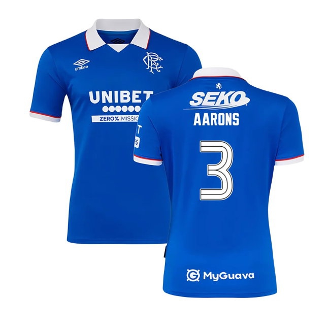 2025-2026 Rangers Home Shirt (Aarons 3) — Buy Online