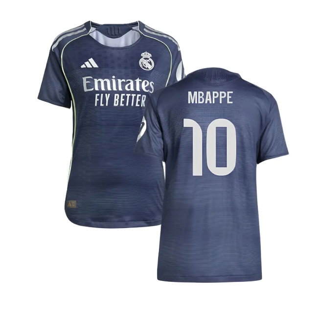 2025-2026 Real Madrid Player Version Away Shirt (Ladies) (Mbappe 10) — Shop Now