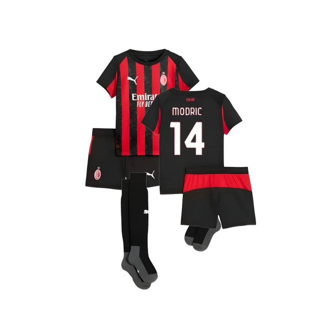2025-2026 AC Milan Home Mini Kit (Modric 14) — Buy Now