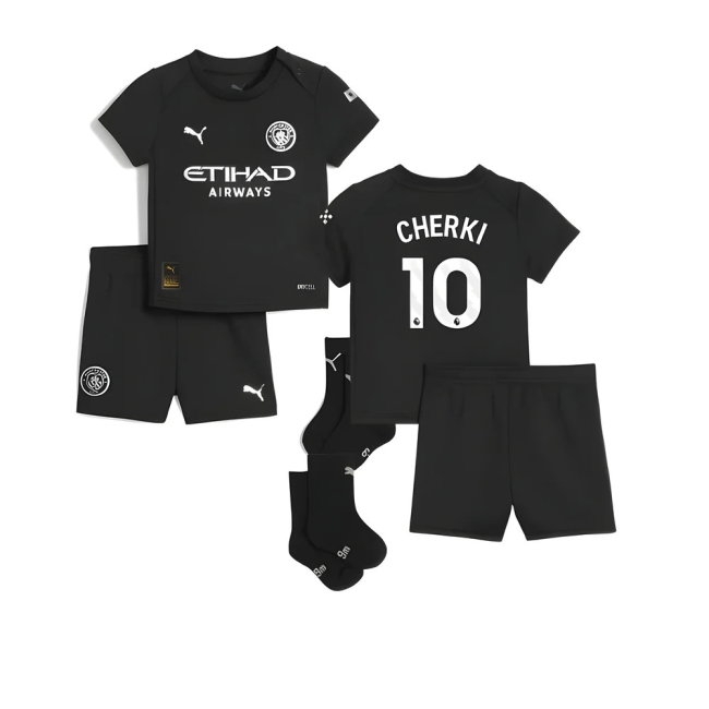 2025-2026 Man City Away Baby Kit (Cherki 10) — Buy Online