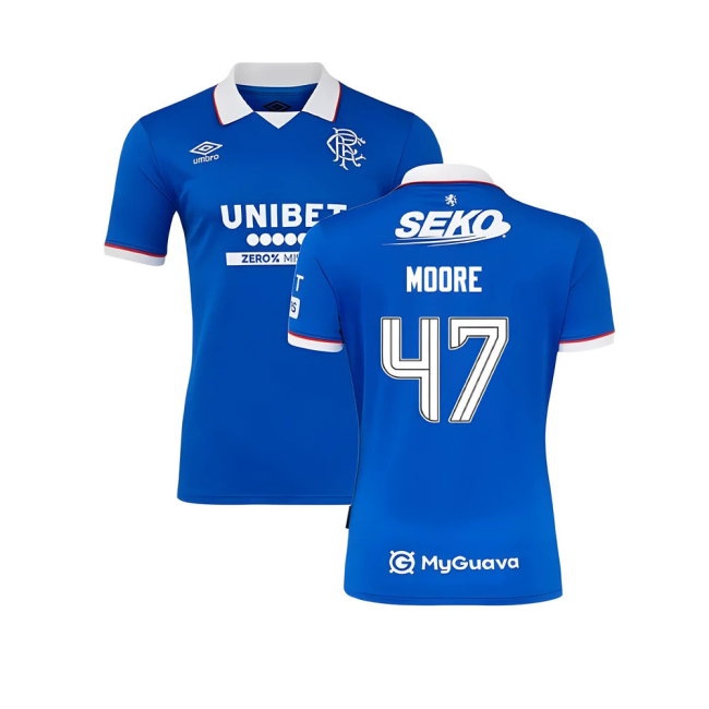 2025-2026 Rangers Home Shirt (Moore 47) — Buy Now