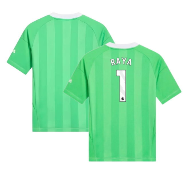 2025-2026 Arsenal Third Goalkeeper Shirt (Green) - Kids (Raya 1) — Buy Online