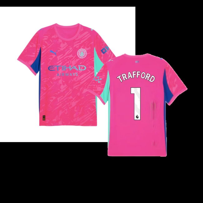 2025-2026 Man City Goalkeeper Home Shirt (Pink) (Trafford 1) — Shop Online