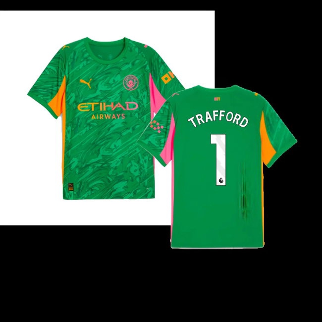 2025-2026 Man City Goalkeeper Away Shirt (Green) (Trafford 1) — Shop Now